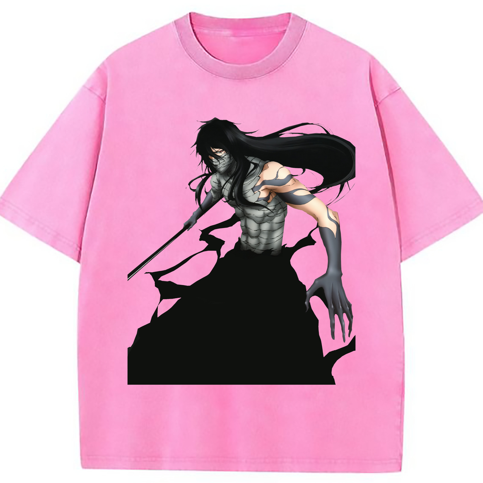 （画像用） ブリーチ 黒崎一護（くろさき いちご）BLEACH Kurosaki Ichigo 綿100% ヴィンテージ風 半袖Tシャツ（フロントプリント）